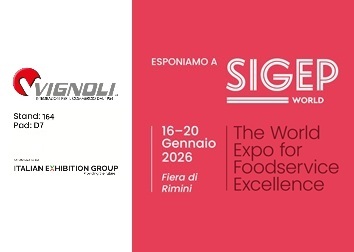 SIGEP WORLD 2026 - VIGNOLI | 16 - 20 GENNAIO | RIMINI | PAD. D7 - STAND 164